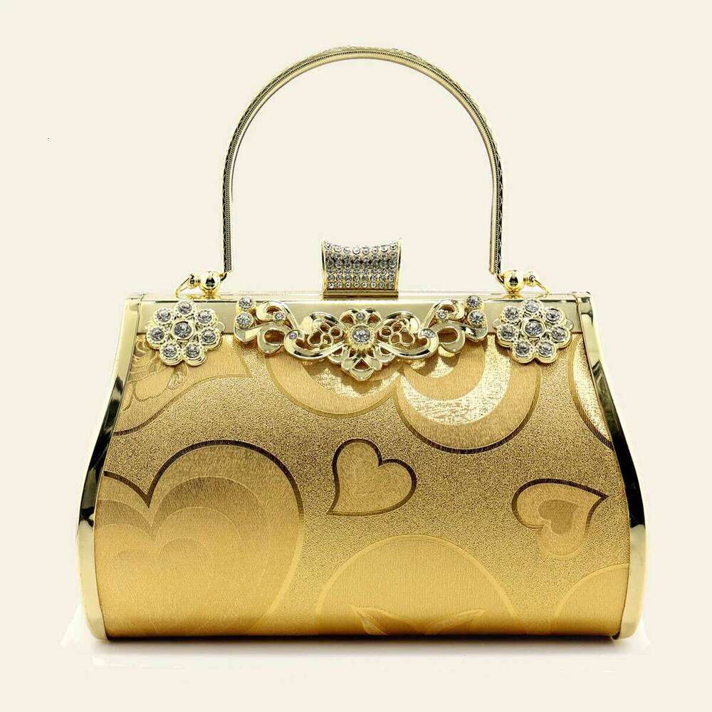 Elegant Sequined Women Evening Bags Flap Fashion Chain Shoulder Clutch Metal Golde Color Handbags