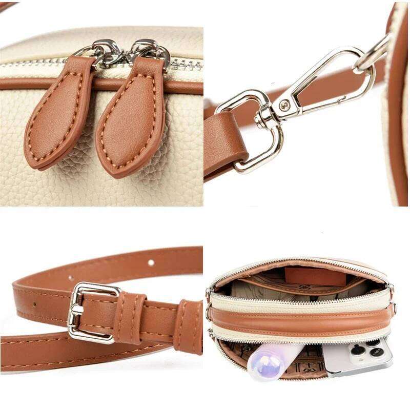 Brand Women Shoulder Bag Autumn New2024 Ladies Simple Leisure Handbag High Quality Leather Crossbody Bags Designer Purses