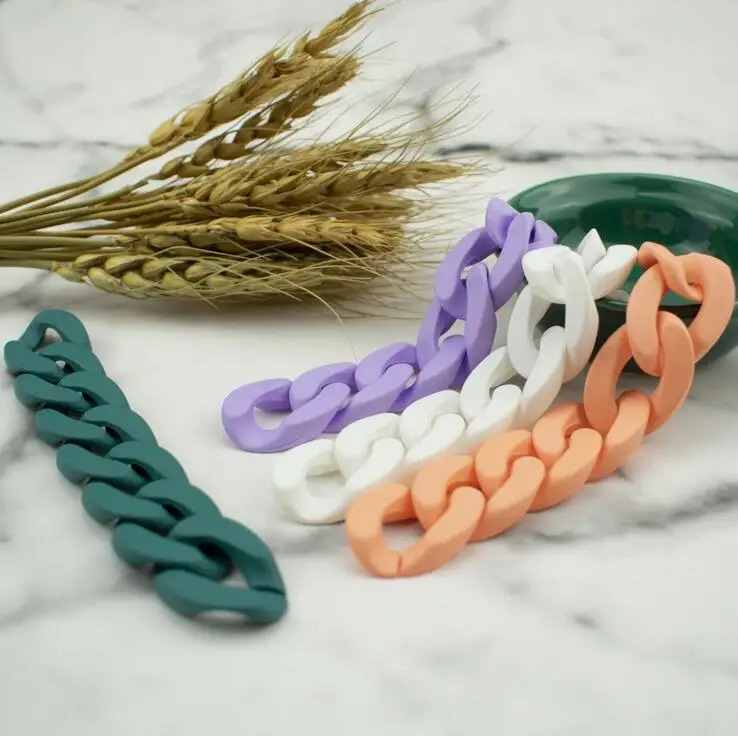 120cm Chain Acrylic Womens Handbag Backpack Mobile Phone Bag Combination Split Connector DIY Necklace Jewelry Accessories 250530