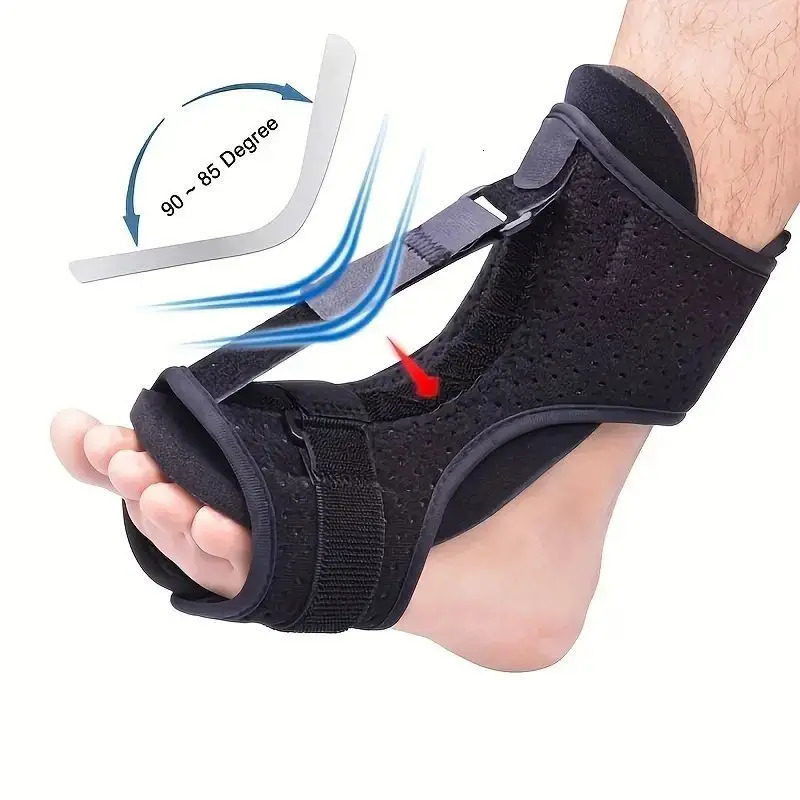 Adjustable Foot Drop Orthosis Brace Ankle Support with Plantar Fascia and Aluminum Strip Splint Reinforcement Tool 250530