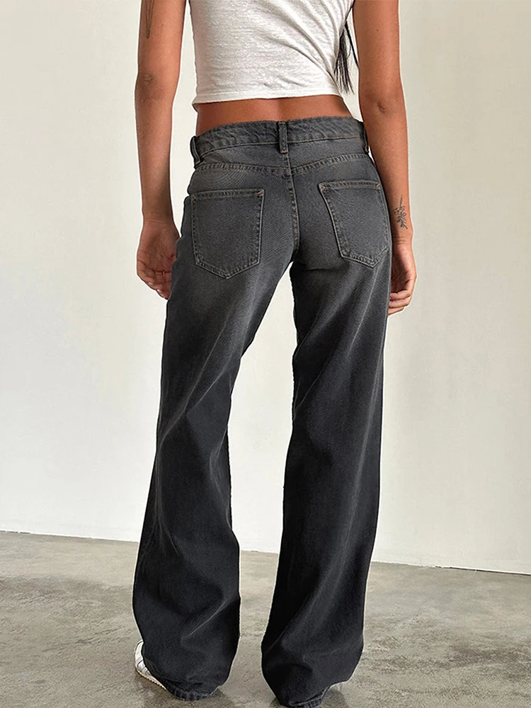Y2K High Waist Baggy Jeans For Women Fashion Loose Denim Wide Leg Pants Casual Female Clothing XS-XL Drop 250527