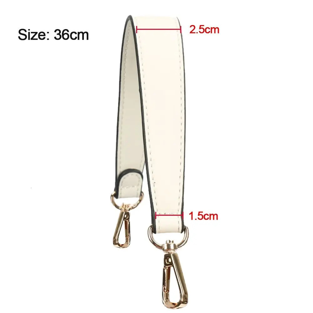 Leather Bag Strap Handbags Handles For Handbag Short Bag Strap Purse Strap Golden Buckle Replacement Bag Belt Band 250530