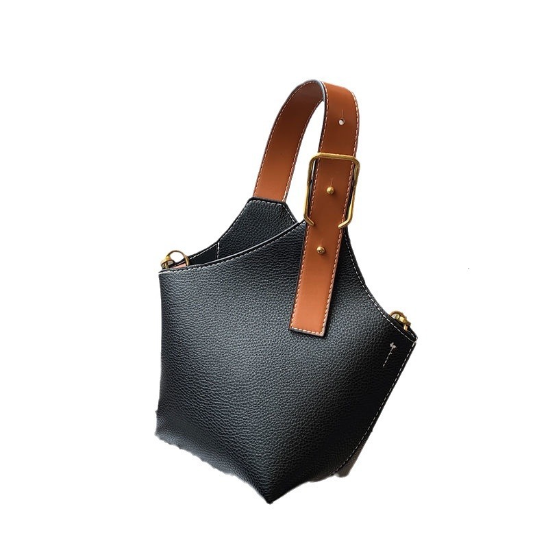 designer New Fashion Versatile Bag for Women, Vintage Color-Block Handbag, Bucket Bag, Tote Bag, Shoulder Bag, Crossbody Bag for Women