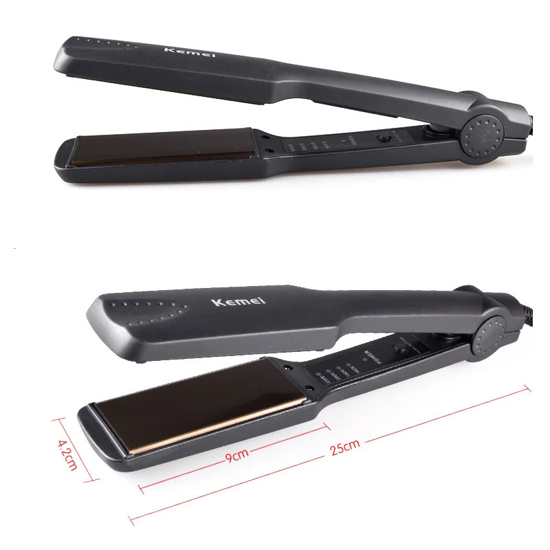 KM-329 Professional Hair Straightener Flat Iron Styling Tools Temperature Control Fashion Style For Shop Home 250529