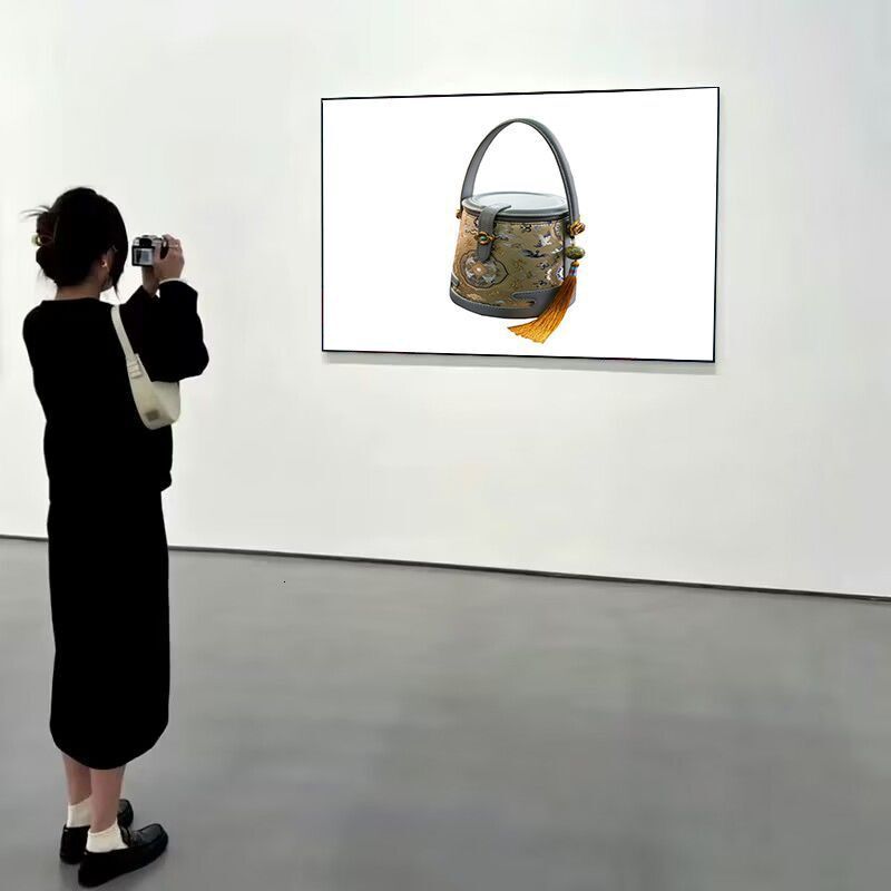 Brand Quality New Style New Style Cheongsam Pattern Handheld Bucket Bag for Women 2024 New Designer Crossbody Cylinder Bag New Free Delivery Designer 