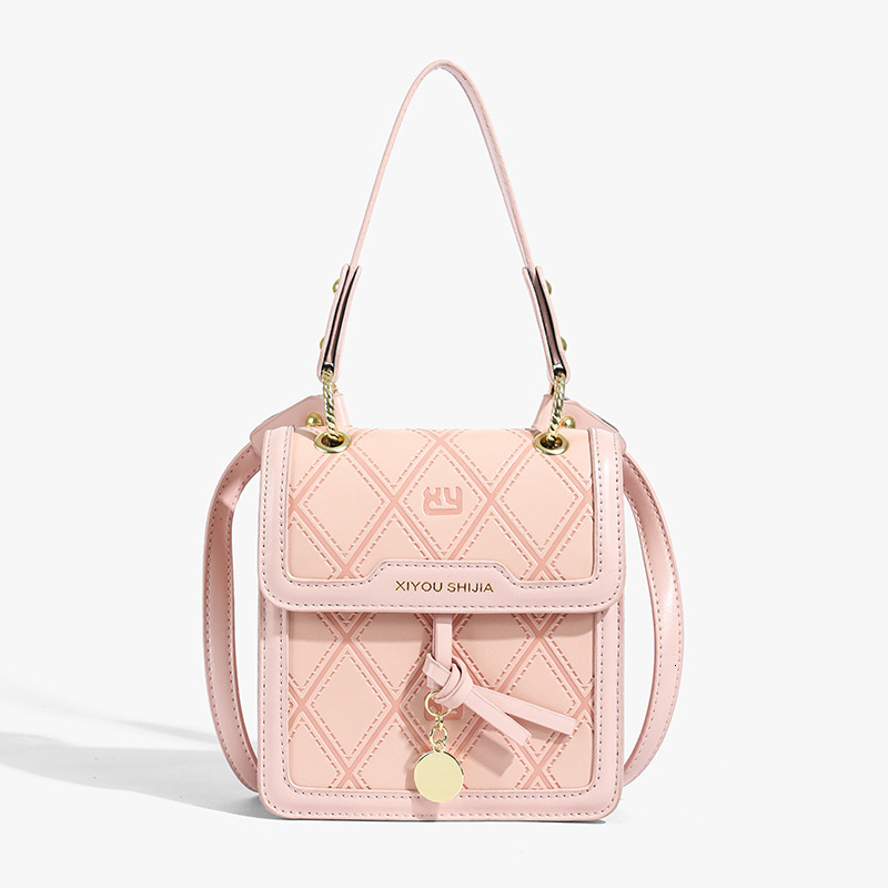 Free Shipping Designer Bag 2025 New Niche Design Splicing Contrasting Color Small Square Women's Texture Simple Crossbody Bag, Fashionable Single