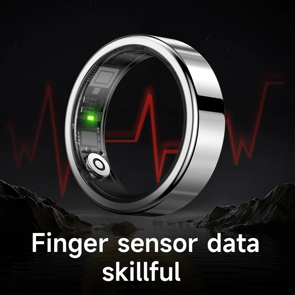 SR09 Smart Ring with Charging Case Gestures Brush Health Monitor Bluetooth Ring Waterproof Sport Modes Smartring Men Women Gifts 250526