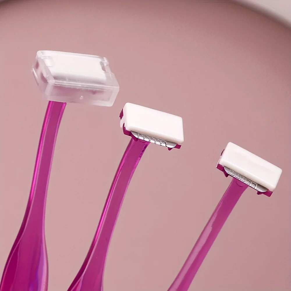 3pcs Eyebrow Razor Set Tshaped Stainless Steel Safety Shaping Shaper and Shaver with Protective Cover 250516