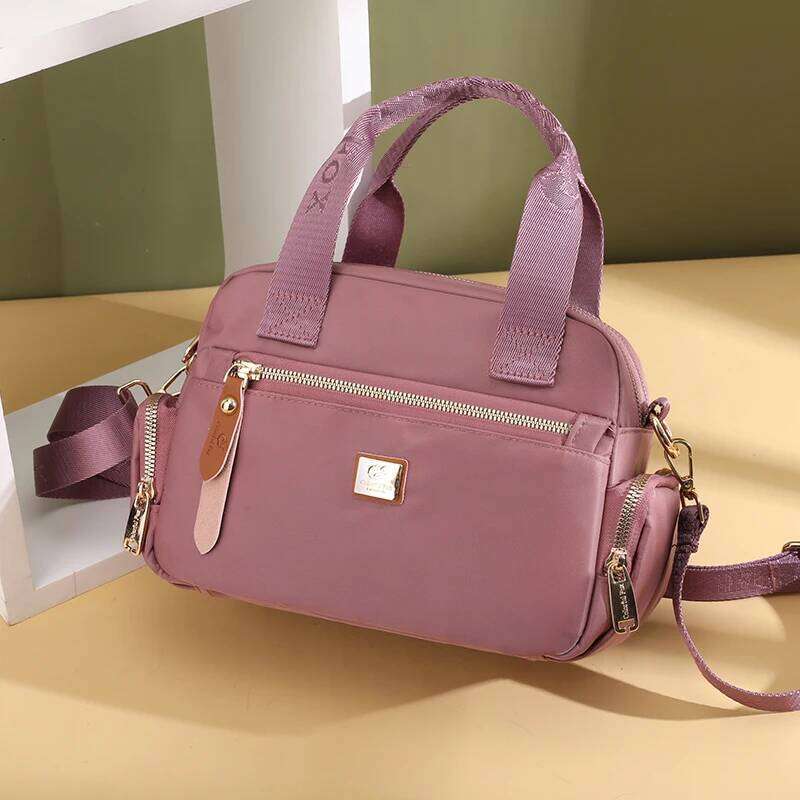 High Quality Fabric Shoulder Pretty Style Gilrs Shopping Messenger Bag Fashion Casual Double Layers Women Handbag