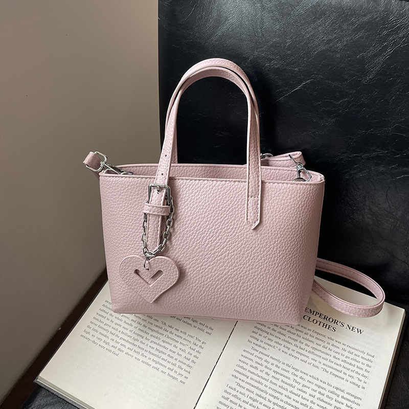 designer Lychee Texture Soft Bucket Bag Tote Bag 224 New Niche Texture Handbag Versatile Shoulder Crossbody Bag