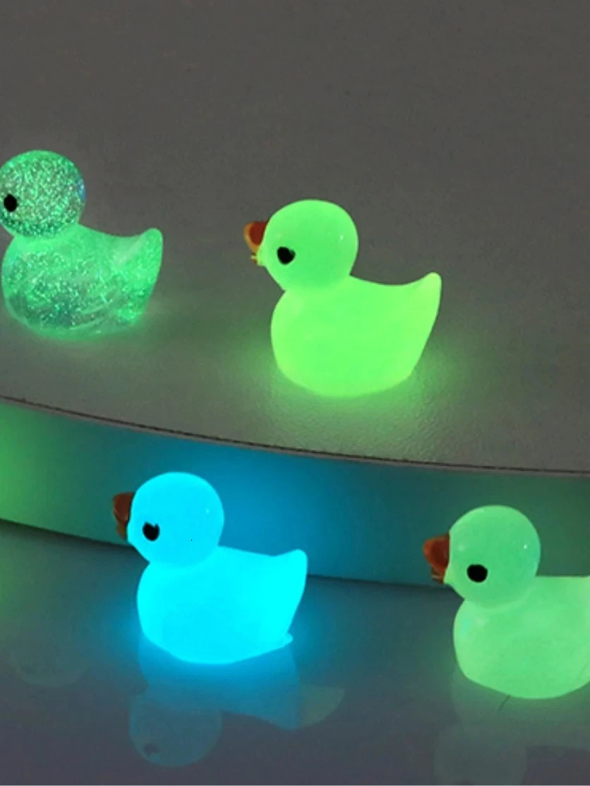 4pcs Duck n Shoe Decorations Fashionable Glow In The Dark Accessories For Clogs 250528