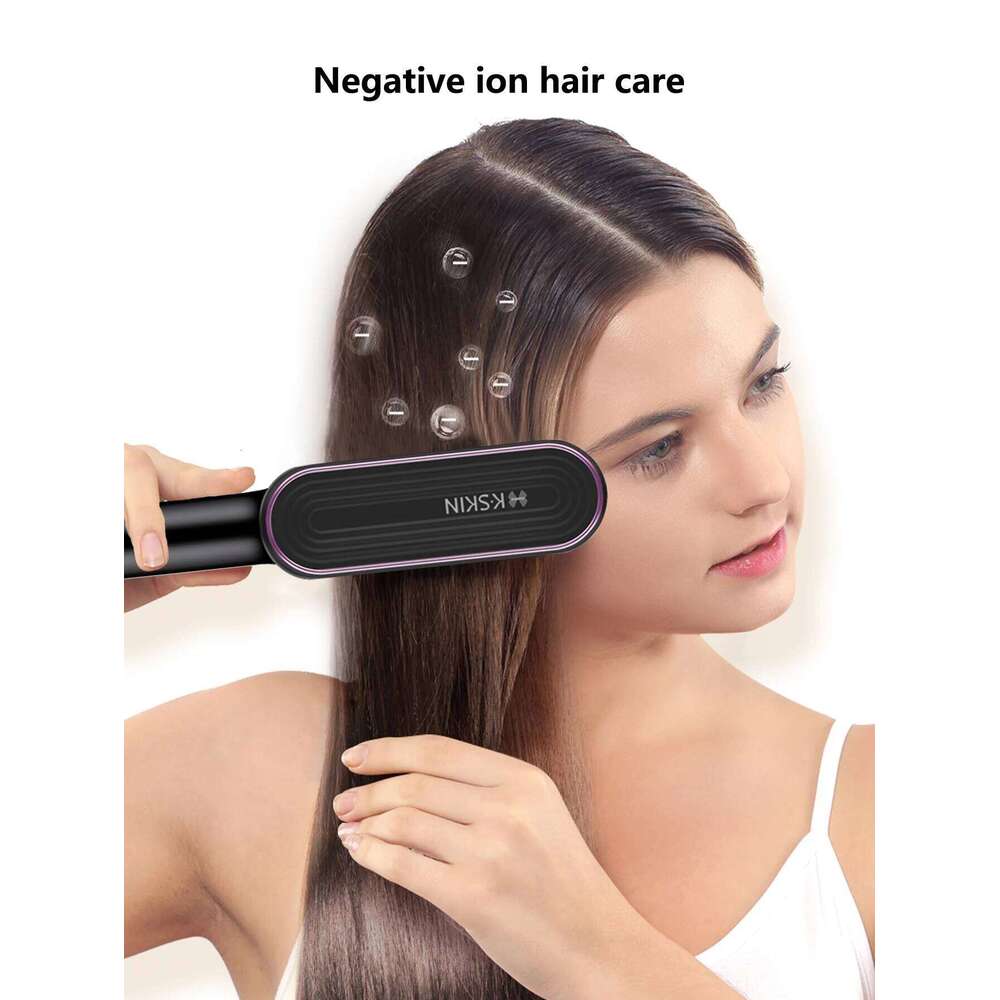 Hot Comb Curling 30s Fast Heating Anti-Scald Multi-speed Electric Straightening Fashion Style Iron Hair Brush Tool Dropshipping