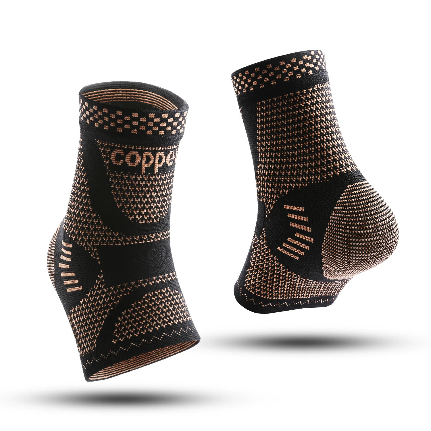 1Pcs Copper Ankle BraceInfused Support Compression Sleeve for Men Womenfor Foot PainSprained AnkleRecoverysports 250530