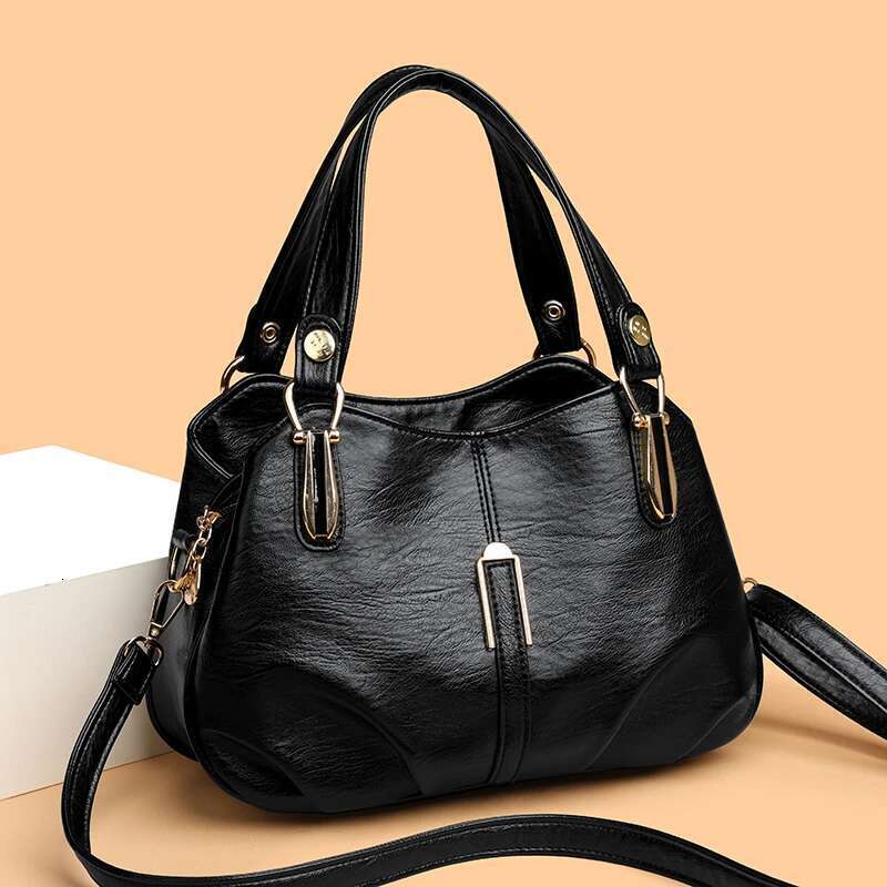 High Quality Soft Leather Shoulder Crossbody Bag For Women Large Capacity Handbag Designer Female Messenger Tote