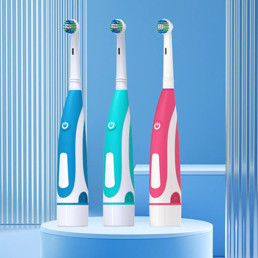 Electric Toothbrush Rotary Round Head Adult Soft Hair Induction Fully Automatic Men And Women Lovers Set Compatible Brush Head 250528