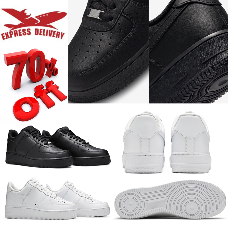 Casual shoes one chaussure hommes classic vintage triple white black leather sports mens trainers 36-45 free shipping