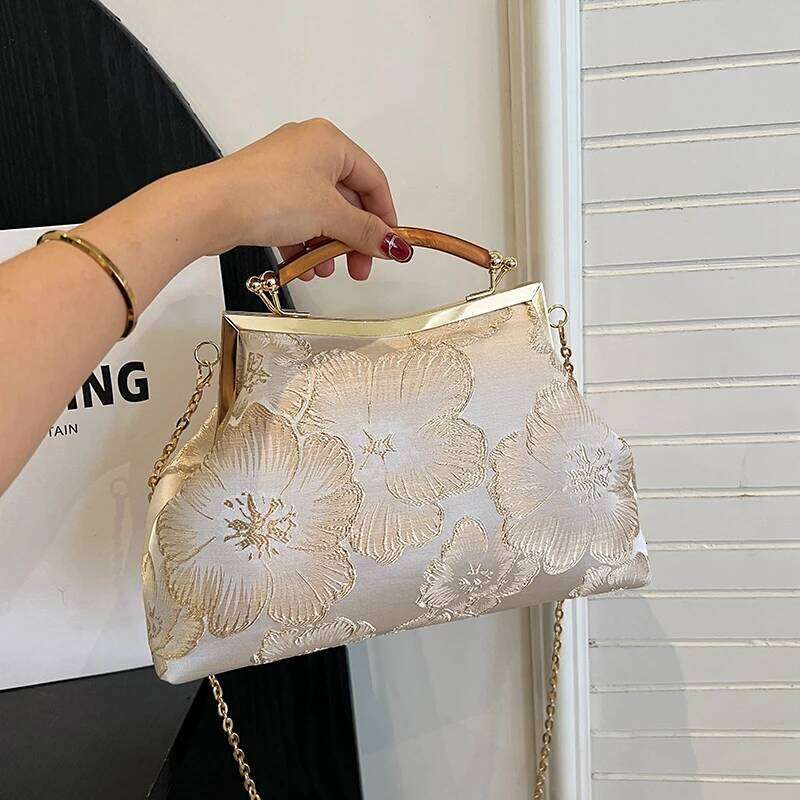 Women Party Fashion Exquisite Ladies Dinner Bag Elegant Chain Simple Formal Gorgeous Crossbody Daily Use Purse