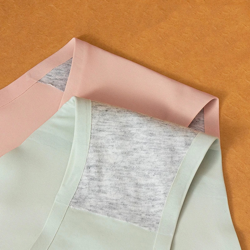 3Pcsset Large Size Sexy Women Panties Ice Silk Seamless M3XL Underwear Solid Color Comfort Soft Briefs Female Lingerie 250526