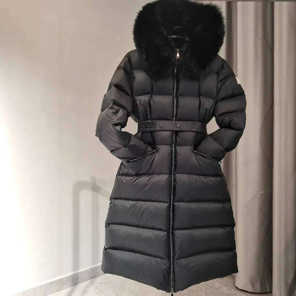 Long Mont Home 2024 New Boedic Series Women's down Jacket Waist Cinched Hooded Ladies Puffer Coat High Version High quality, fashionable, luxurio