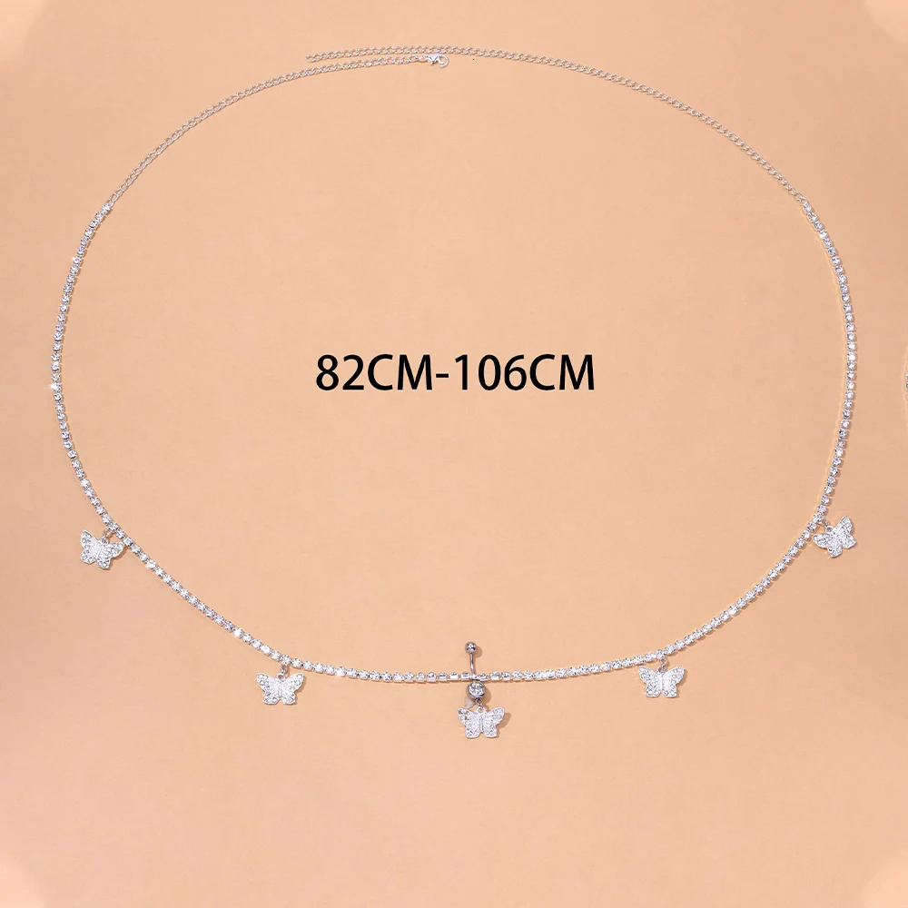Sexy Belly Butterfly Belly Button Nail Women Charm Lounger Piercing Decorations Pendant Waist Chain Body Jewelry Wholesale Ring 250530