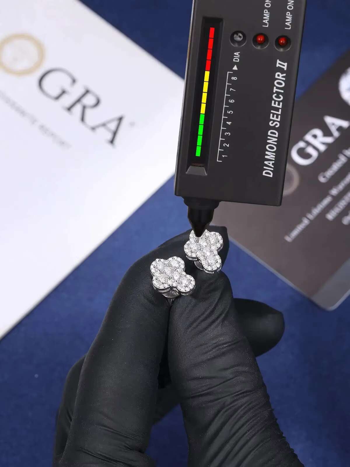 Stylish 925 Sterling Silver VVS Moissanite Diamond Cross Stud Earrings with 18K Gold Plating for Anniversary Fine Hip Hop Jewel