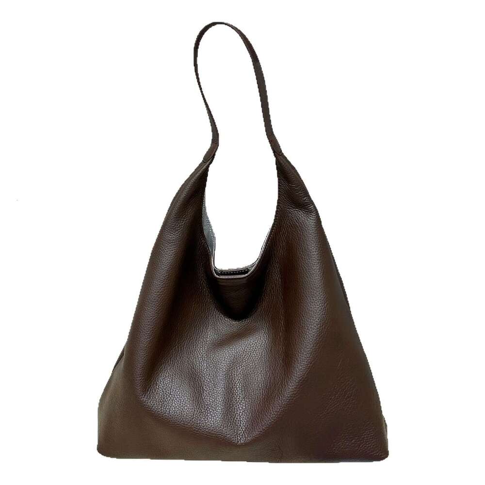 Genuine Leather Women s High End Luxury Commuter Versatile Large Capacity Underarm Shoulder Crossbody Tote Bag