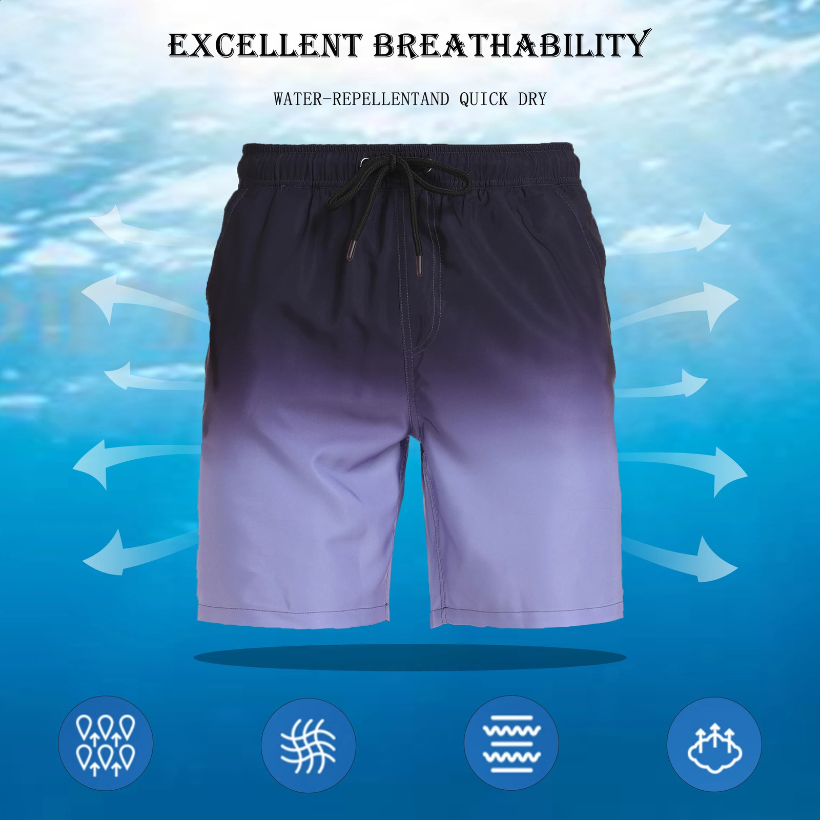 Summer Mens Shorts Fashion Vacation Beach Pants Mens Casual Large Size Four Corner Milk Silk Inner Street Clothing 250530