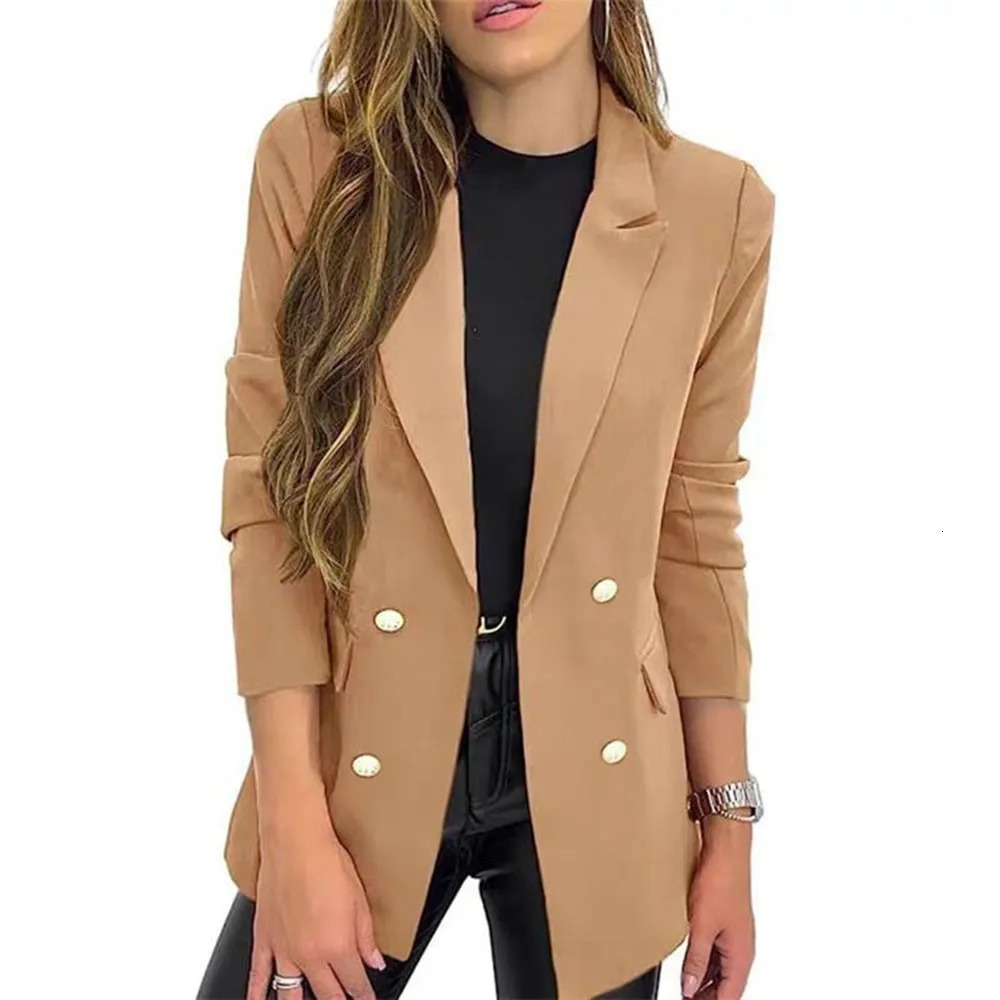 Casual Loose Blazers For Woman Fashion Long Sleeve Outerwears Spring Autumn Blazer Women Mujer Coats 250530