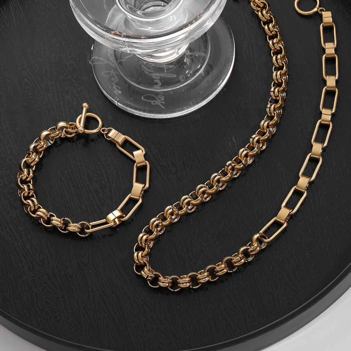 Exaggerated Thick Necklace for Women, Ins Style, Simple Fashion, Minimalist Cold Style Clavicle Chain Design,