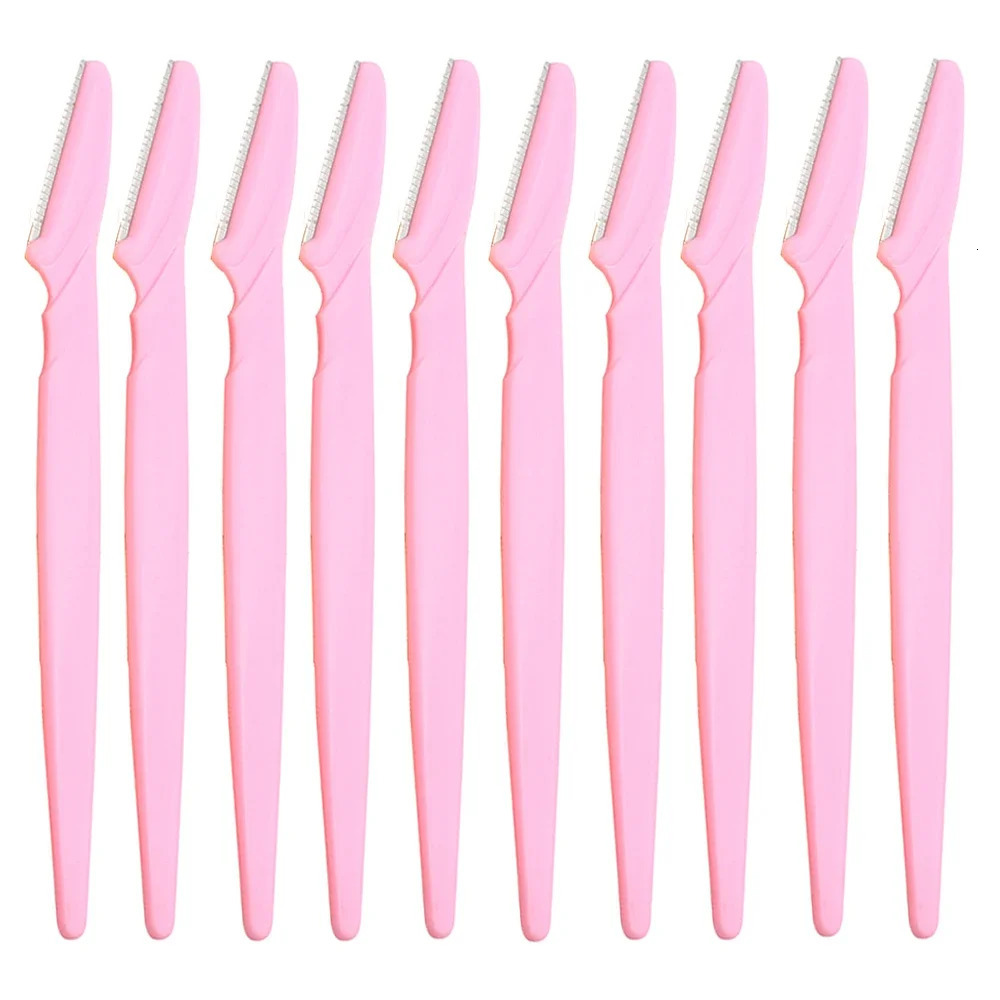 10 Pcs Eyebrow Trimmer Blade Shaver Portable Face Razor Eye Brow Epilation Hair Removal Cutters Safety Woman Makeup 250516