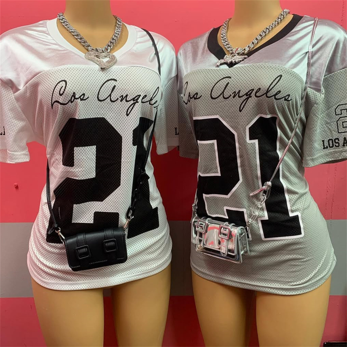 Designer T Shirt New Cross Border Fashion Street Print Color Block Loose Casual Short Sleeve Top V Neck Sports Style T Shirt Women S Clothing Essentia