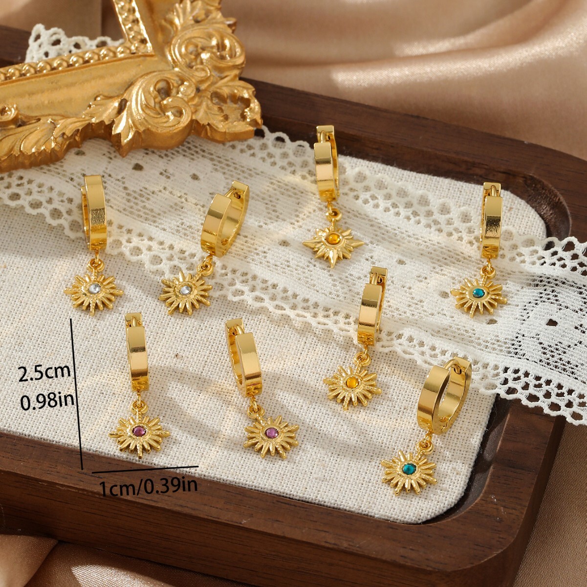 Zircon Earrings Ins High-end Sense Personality Simple Versatile Ear Jewelry