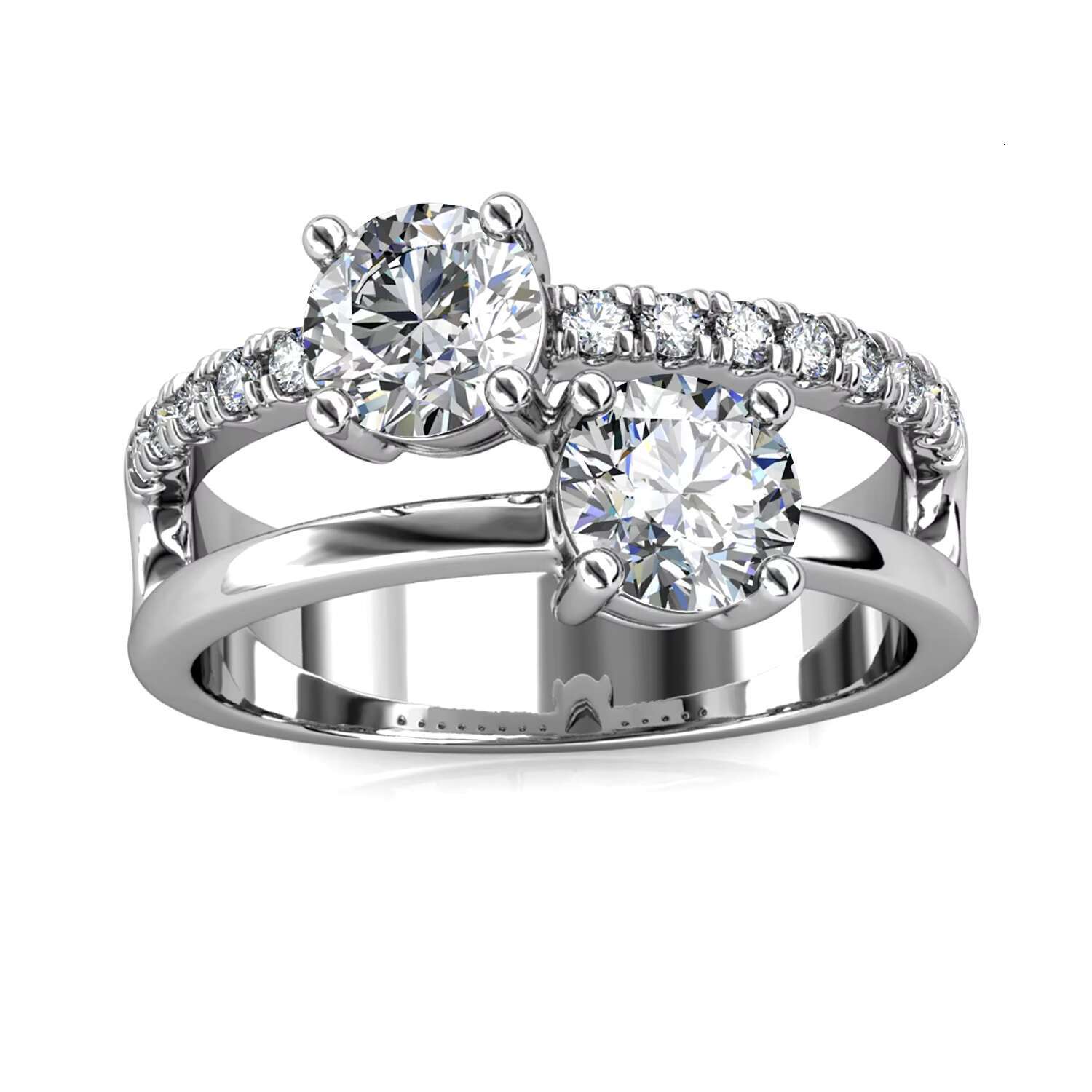 Perfect Brilliant Colorless Lab Diamond Jewelry Silver 925 S Stone Moissanite Wedding Engagement Ring Band Destiny Jewellery