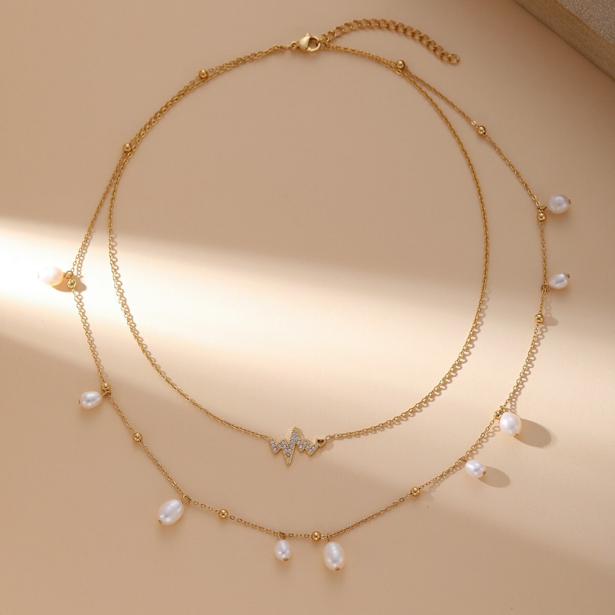 Satisfactory Starry Artificial Pearl Necklace 14k Gold Fairy Collarbone Chain Personality Fashion Classic Aesthetics