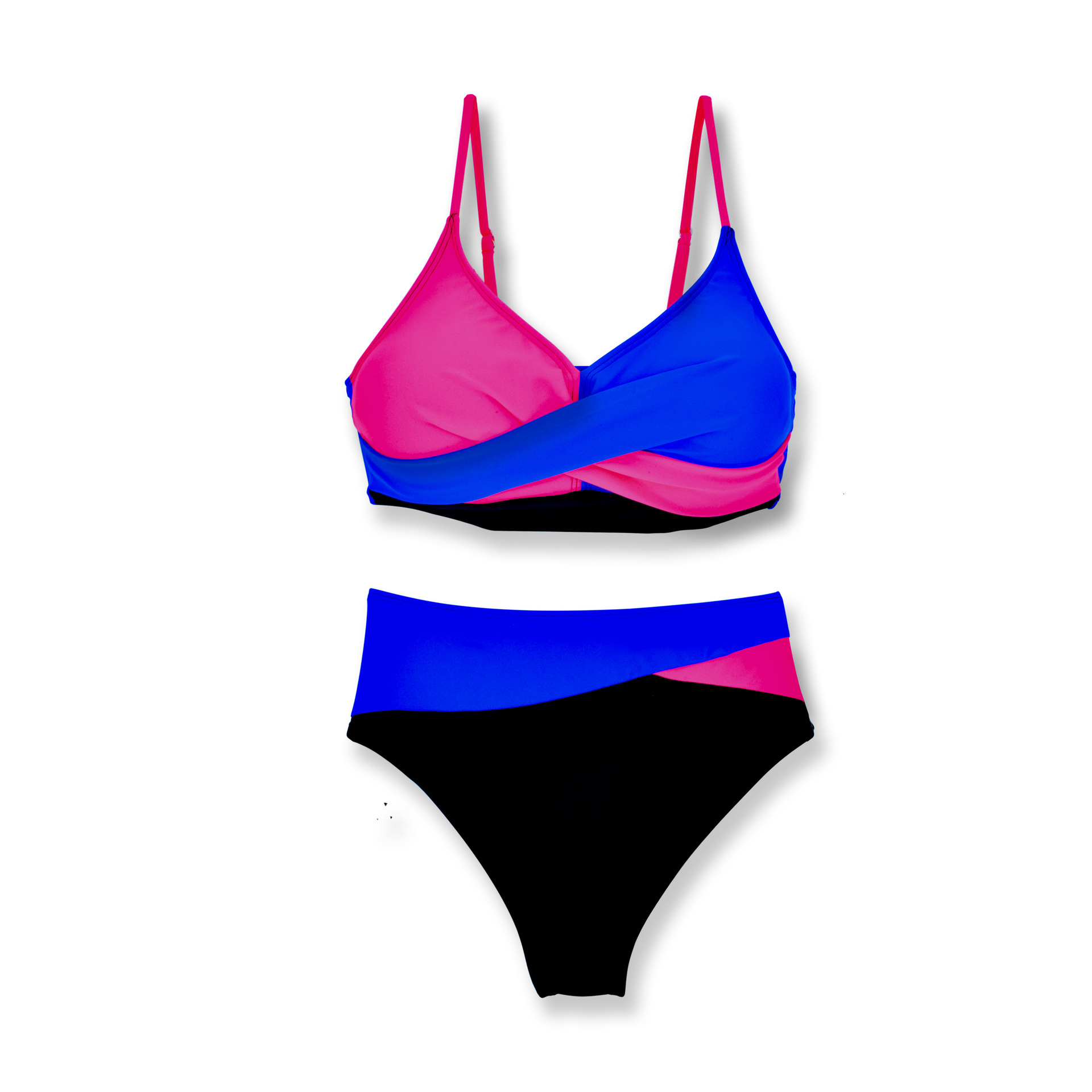 Outdoor Summer Beach Sexy Womenfree Shipping 2025 New Designer Shoes Huludao 2025 New Swimsuit Split Splicing Color Contrasting Beach Bikini