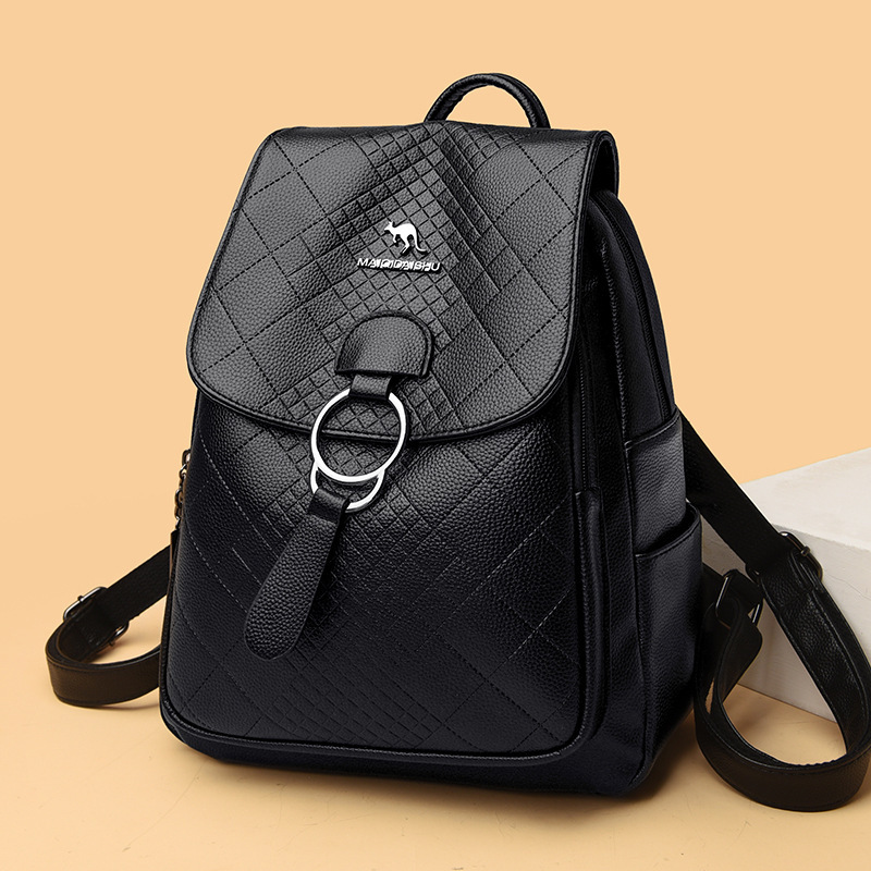free shipping outdoors Designer bag Women's Fashion New Korean Style Simple Backpack for Students, High-End Lightweight Soft Leather Travel Small