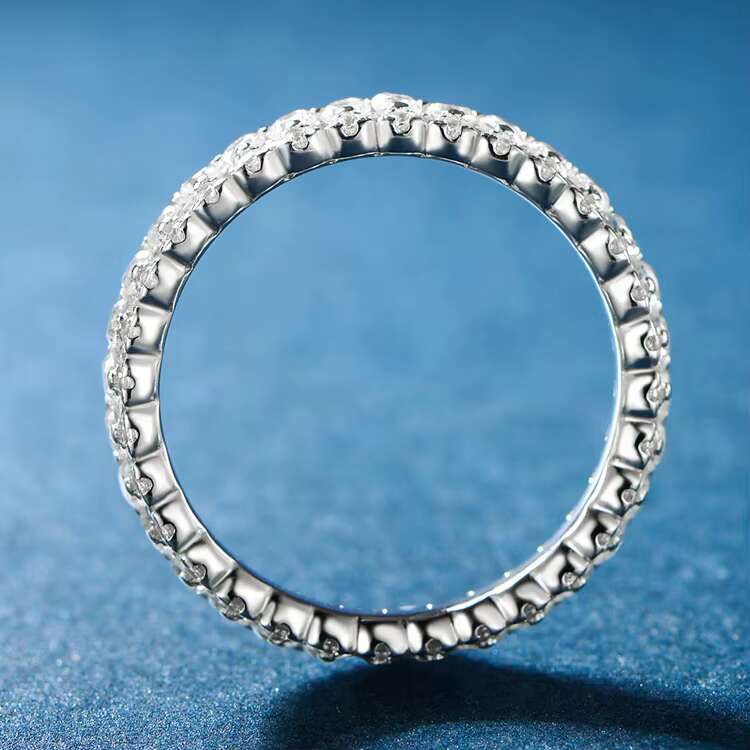 Pure Zirconia Rings 4ct Sterling Silver Lab Grown Diamond Oval Moissanite 925 Silver Jewelry Fine Tennis Rings