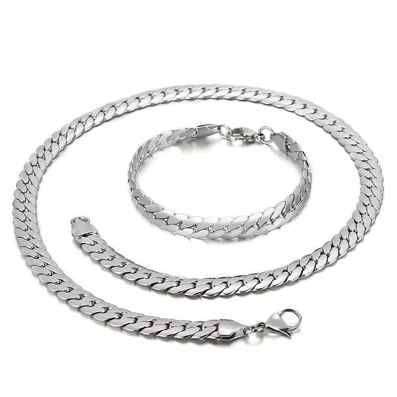 Wholesale Mens Cuban Link Necklace Hip Hop Pvd Gold Plated Miami Luxury Cuban Link Chain for Men Women