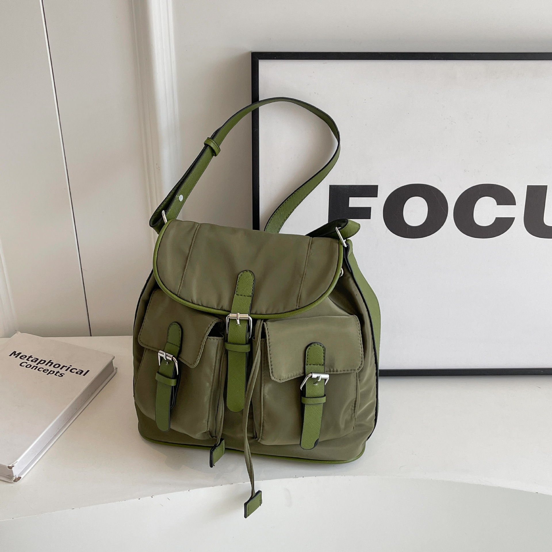 Free shipping designer bag New niche canvas pocket casual with large capacity and multifunctional armpit diagonal cross bag