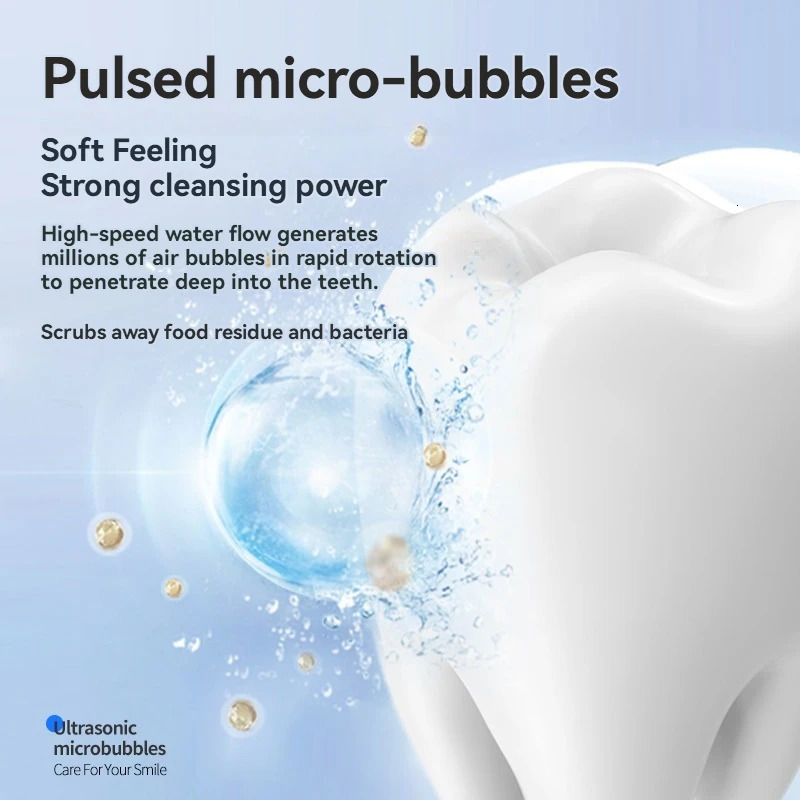 1PC Water Floss Oral Irrigator Rechargeable Portable Dental Water Jet Home Travel Electric Tooth Cleaning Device 250530