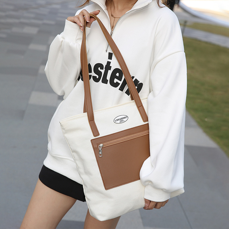 designer Winter High-End Tote Bag Large Capacity Simple Versatile Handbag Women's Trendy Casual Foldable Shoulder Bag