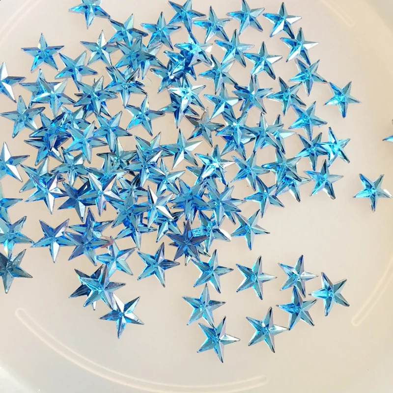 Wholesale 2000pcs 10mm Crystal Star Rhinestone Flatback Stones Applique Non fix Strass For Clothes Art of Nail 250528