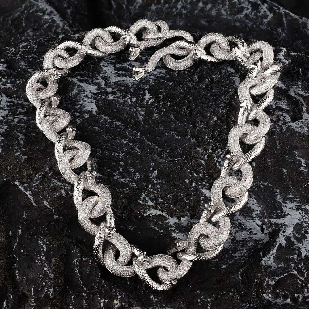 Luxurious Moissanite necklace VVS Moissanite ice diamond gold chain necklace 925 sterling silver men's necklace Miami Cuban chain necklace