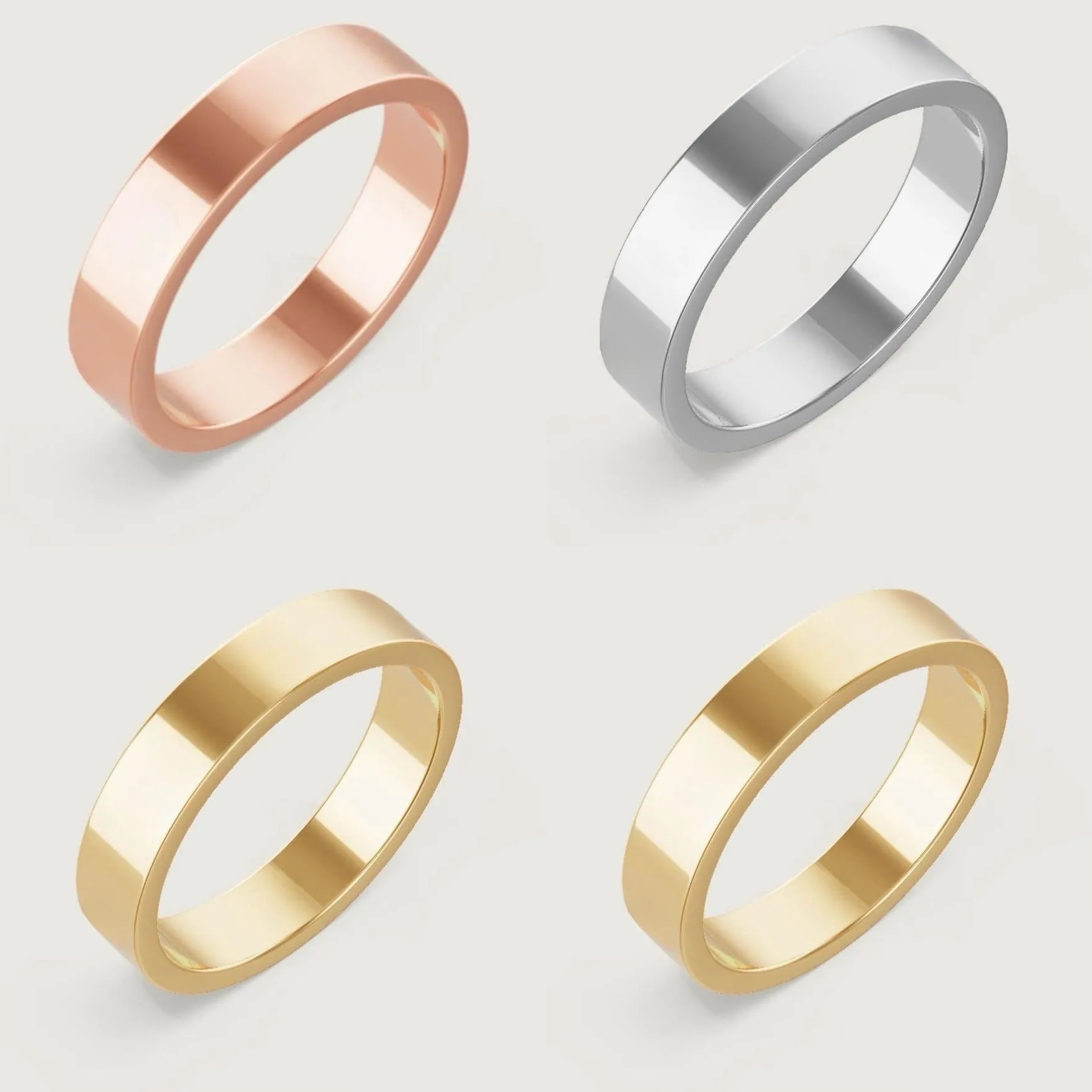 Classic Nail Ring love Rings for Woman Classic Luxury 18K GOLD Ring For Love Wedding with red bag Never Fade Not Allergic anillo