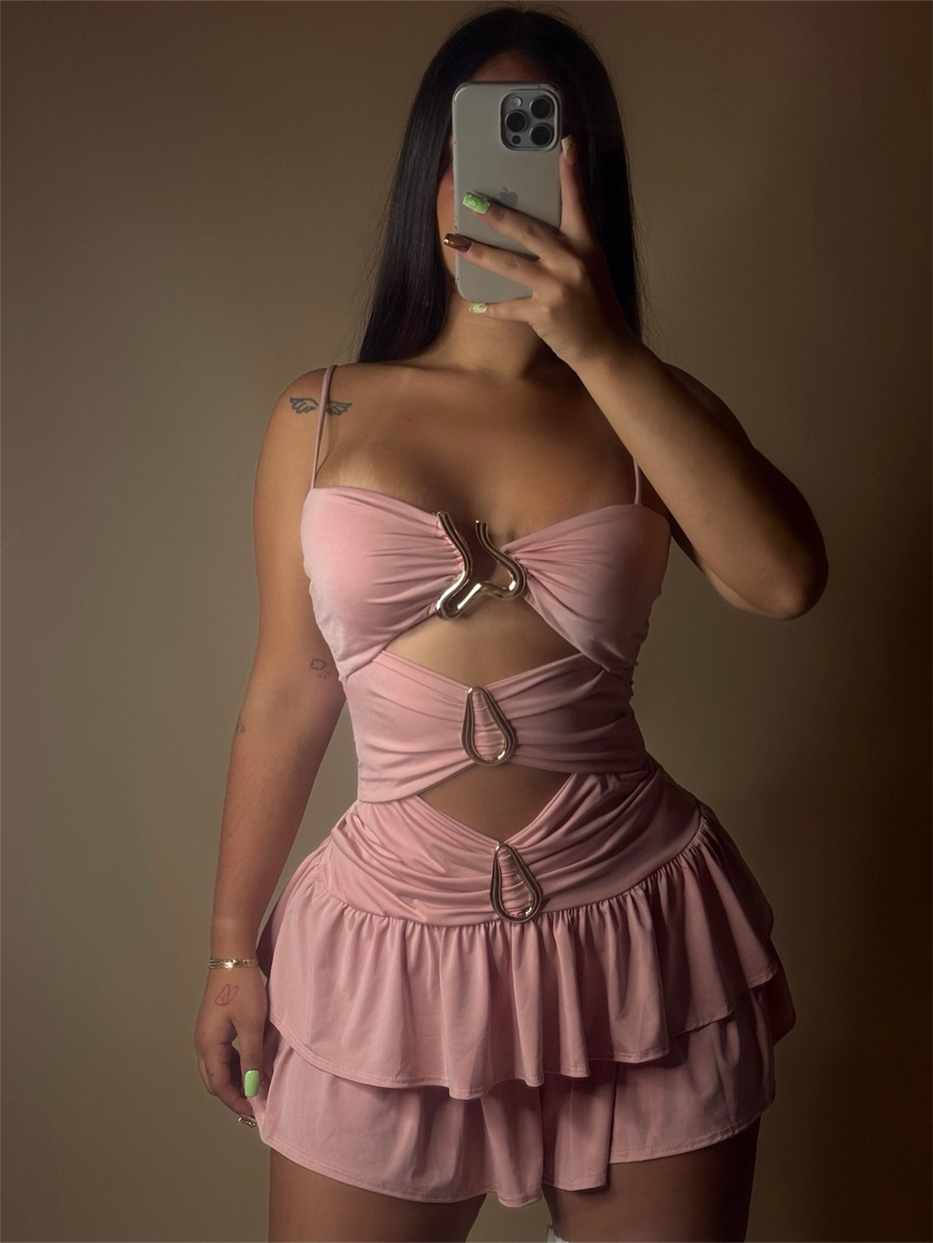 Designer T Shirt New European And American Fashion Cross Border Women S Fashion High End Strap Tie Accessories Sleeveless Sexy Fashion Dress Essential