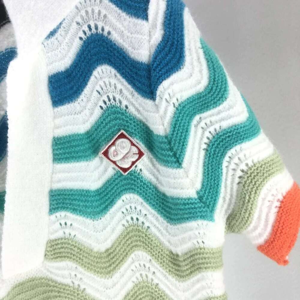 Summer Women's Clothing Versatile Sports Knitting Gradual Change Corrugated Jacquard Pattern Dress Short Sleeved Polo Collar