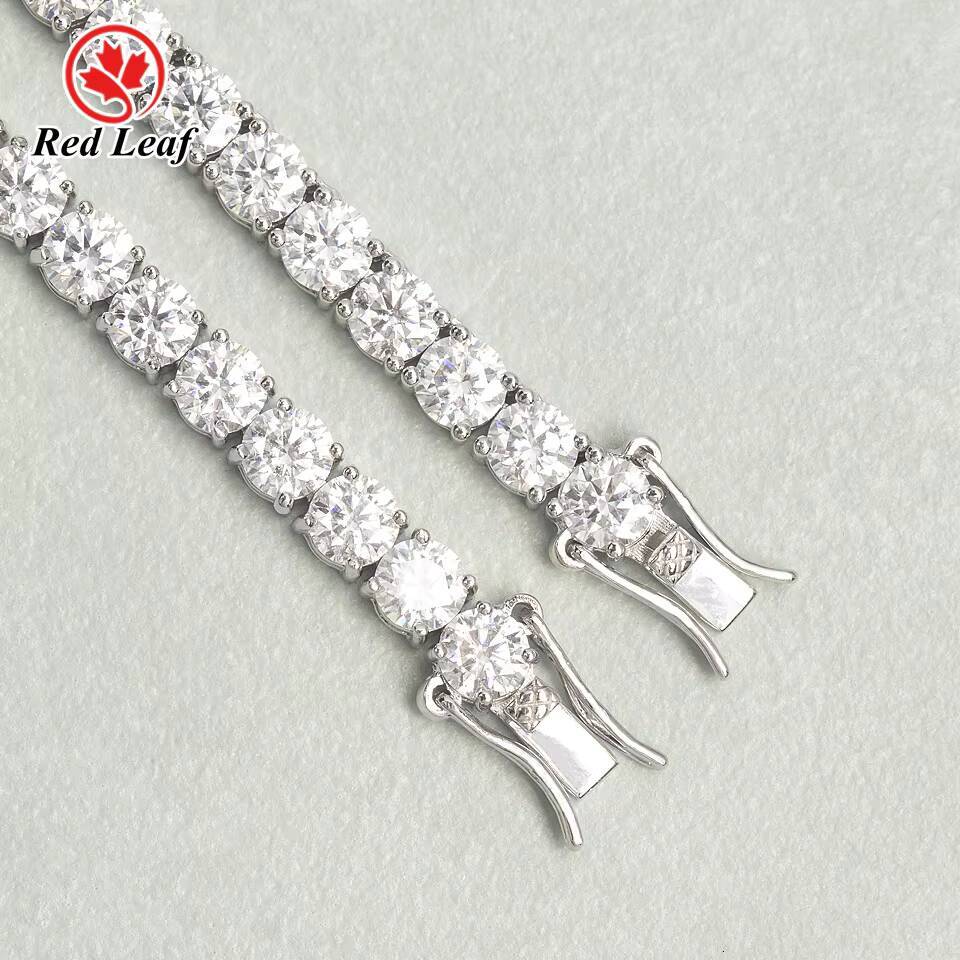 Red Leaf Pure Sier Fashion Premium Jewelry VVS1 Silicon Men and Women Tennis Bracelet