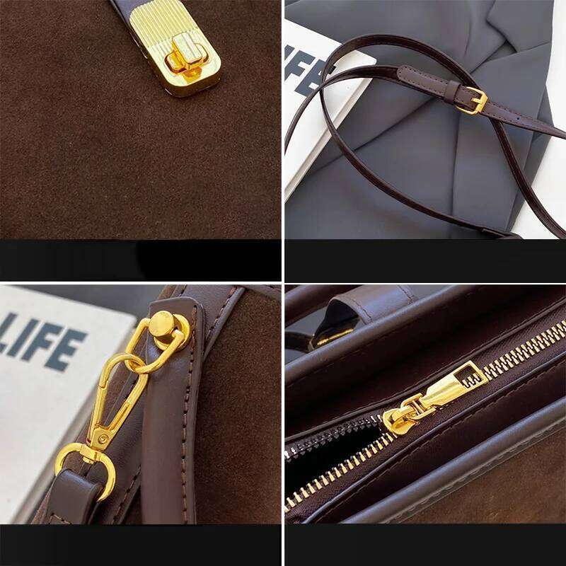 FOXER Cute Crossbody Bucket For Women PU Shoulder Bags Purse 2025 Lady Fashion Retro Girl's Handbag Bag Special Gift