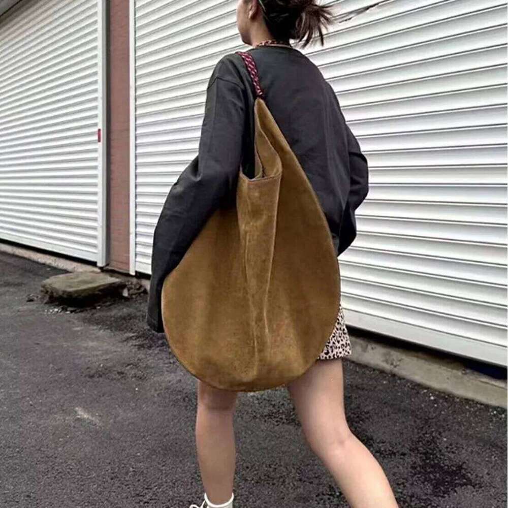 Faux Suede Large Capacity Hobos Bags For Women Designer Handbag Purse 2025 New In Casual Braided Rope Underarm Shoulder