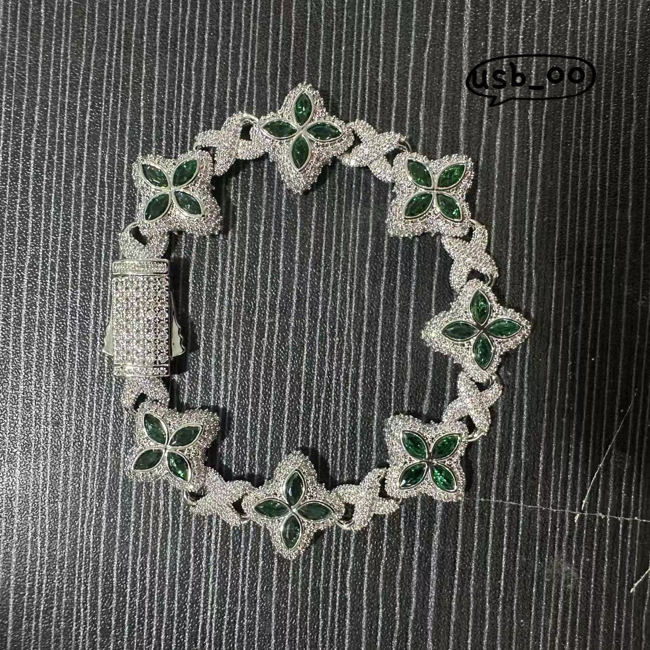 Hip-hop style Miami Cuban chain VVS Moissanite cross infinity symbol necklace unisex